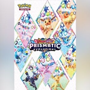 Pokémon Prismatic Evolutions Eeveelutions Poster Full Size 39” x 26.5”